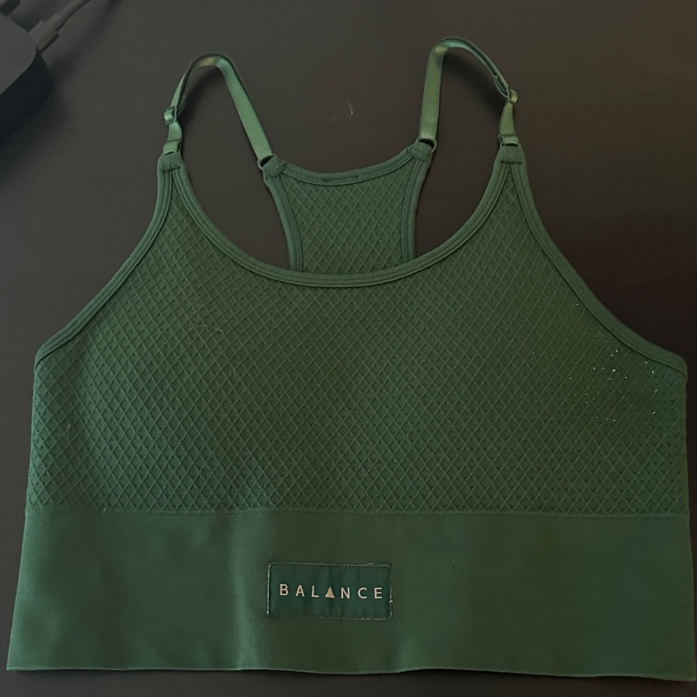 Balance Athletica- Energy Bra in Emerald Green